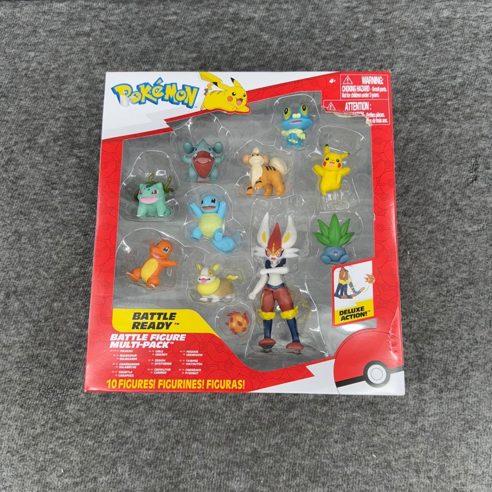 Pokemon Battle Figure Multi Pack 10 Figures Deluxe Action Scaled For‎ Battle
